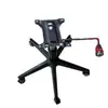 Ruedas Giratorias Negras para Silla, Patas de Silla, Pies de Nylon, Patas de Cinco Estrellas, Patas para Silla de Computadora, Accesorios de Oficina, Base de Soporte