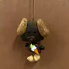 Campana de Agua Natural Cáscara de Fruto de Alcanfor Colgante de Dibujos Animados Carrillón de Viento Terminado Bolsa de Semillas Curativas Decoración Popular en Zonas Turísticas Llavero Lindo