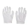 Guantes de Trabajo Blancos Duraderos Antideslizantes de Algodón Puro, Guantes Ceremoniales, Guantes para Conductor de Exportación, Guantes de Trabajo de Tela de Algodón