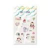 Adesivos para Unhas Estilo Coreano Ins Fofo Cachorro e Elefante, Casa, Borboleta, Capa de Celular Jelly, Adesivos para Decoração de Diário