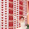 Quarto de Casamento Longo Layout de Personagem Feliz terno Borboleta Flor Decoração de Casamento Casa Nova Quarto Sala de Estar Mulher Cortina Pingente