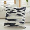 Ventas Directas de Fábrica Mismo Estilo Amazon Almohada de Cama de Felpa de Terciopelo PV Funda de Cojín Cuadrado para Sofá con Rayas Geométricas