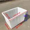 Caja de cultivo de pescado para tendón de res PE, tanque de agua de plástico, caja de acuicultura 50-2000L, gruesa, resistente a caídas, no se pudre, caja cuadrada para rotación