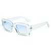 Gafas de sol Jamie 1854 de Moda con Montura Pequeña Cuadrada y Lentes Degradadas Color Océano, con Patillas Ovaladas Gruesas, Estilo Simple Gafas de Sol 1854