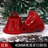 Metal Pintado Sino de Trompa Aberta Pingente de Árvore de Natal Acessórios DIY Sino de Vento Manual Relógio Decoração de Sino de Natal