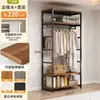 Cabideiro de metal guarda-roupa combinação aberta de chão cabide de roupas de quarto cabide de closet walk-in doméstico