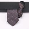 8 CM Gravata Free-Tie Vestido Masculino Negócios Champanhe Noivo Casamento Estilo Coreano Preguiçoso Zíper Estudante Largo Terno Moderno