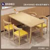 Mesa de Comedor para Hogar Apartamento Pequeño Sala de Estar Sencilla Mesa de Comedor Catering Merienda Restaurante de Comida Rápida Mesa y Sillas Rectangulares Comerciales
