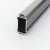 Barra para Colgar Ropa Estilo Italiano Engrosada Modelo de Cuero Antideslizante Silenciosa Tubo Redondo Aleación de Aluminio Cuadrada Barra Horizontal para Secar Ropa Armario Sophie