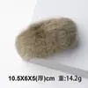 Pinza para Cola de Caballo Anticolapso de Piel de Conejo Maillard Rex Pinza Banana de Piel Otoño e Invierno No Daña el Cabello Pinza de Arco Rellena para Cola de Caballo Alta Pinza para el Cabello