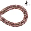 Jinghui DIY accesorios hechos a mano con cuentas sésamo rojo natural oblato 2m-6m cuentas de ábaco material de cristal semiacabado