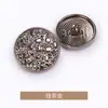 Cuadrada Pequeña Moda Metal Estilo Chanel Chaqueta Abrigo Cortavientos Aleación Botones Ropa Sensación de Alta Gama