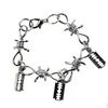 Colar Personalidade de Rua Corrente de Calça Bramble Retrô Moda Fria Pulseira Pessoas Colar Lâmina Hip Hop Punk