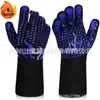 Guantes Resistentes a Altas Temperaturas para Hornear Barbacoa Horno Microondas Retardantes de Llama 500-800 Grados Resistentes al Calor del Horno Guantes Anti-Corte Pantalla Táctil Mangas