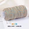 Cuerda de Cinco Colores Tao Cuerda Trenzada Hecha a Mano Cielo Estrellado Degradado Hilo de Algodón Retorcido a Mano Rollo Grande Pulsera Accesorios de Joyería DIY Material Cuerda