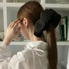 El Mismo Estilo que la Bloguera Coreana de Lóbulos de las Orejas ~ Falda Diadema Anillo para el Cabello Intestino Grueso Diadema de Goma Plisada Exquisita