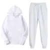 Nuevo conjunto de sudadera con capucha estilo europeo y americano, sudadera con capucha casual de corte holgado y pantalones de chándal, conjunto versátil de dos piezas