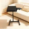 Escritorio Móvil para Computadora de Elevación Doméstica Mesa de Estudio para Dormitorio Mesa Lateral Simple para Sofá Estable de Carga Resistente Ajustable en Altura