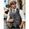 2026 Transfronterizo Amazon Primavera Nuevo Chaleco de Traje para Hombre Vintage Cuadros Patchwork Bloque de Color Solapa para Hombre