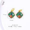 Accesorios DIY de oro vietnamita de larga duración orquídea Loto peonía golondrina grulla colgante pulsera pulsera femenina