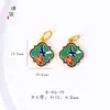 Accesorios DIY de oro vietnamita de larga duración orquídea Loto peonía golondrina grulla colgante pulsera pulsera femenina