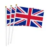 Bandera de Mano para Animación 14x21cm Bandera Nacional Pequeña Usa Canadá México Copa del Mundo Bandera Colorida Bandera de Poliéster Producto Nuevo Transfronterizo en Stock
