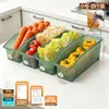 Caja de Almacenamiento Antibacteriana para Refrigerador BNBSAg+ Gran Capacidad Caja para Almacenar Verduras, Frutas y Huevos en la Cocina