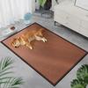 Tapete de Hielo de Rattan para Mascotas Tapete para Dormir de Verano para Gatos y Perros Tapete Tejido Simple para Perros y Gatos
