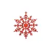Novos Enfeites de Floco de Neve para Árvore de Natal 10cm Conjunto de 3 peças Flocos de Neve de Natal Flocos de Neve de Plástico Adereços de Decoração de Feriado