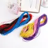 Cuerda Elástica de 1 mm Banda de Goma Redonda de Color Duradera para Ensartar Cuentas Cordón de Alta Elasticidad Materiales para Joyería DIY