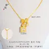 Collar con Cadena para Clavícula de Oro Arena con Diamantes Completos Estilo Mismo que la Tienda de Oro Puzuo para Mujer Moda Lujo Accesible Elegante de Gama Alta Versátil