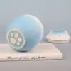 Dispositivo Zhenfu degradado azul y blanco lindo gato maceta de cerámica maceta de cerámica tetera despertador tetera doméstica almacén de té botella de polvo aromático frasco de almacenamiento