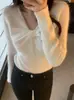 Actualización de Talla Nuevo Top de Punto Francés Sexy de Manga Larga Otoño/Invierno Coreano para Mujer Adelgazante