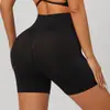 Shorts Esportivos Transfronteiriços Levanta Bumbum, Shorts Fitness Sem Costura Estilo Europeu e Americano, Calças de Yoga Esportivas para Exterior com Cintura Alta e Controle de Barriga