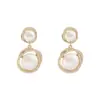 Brincos de Pérola Envolventes para Mulheres no Outono e Inverno, Brincos de Agulha de Prata S925 de Luxo Acessível, Presentes Elegantes para Melhores Amigas