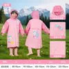 Impermeable Infantil con Diseño de Dibujos Animados y Espacio para Mochila, Adecuado para Estudiantes de Primaria, Senderismo, Protección contra Lluvia Fuerte, Ropa Impermeable para Niños de Preescolar, Poncho de Lluvia para Todo el Cuerpo
