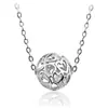 Luochen Recorte de Corazón Exquisito Colgante de Collar de Corazón Simple Moda Cadena Universal Estilo Ins Simple Cadena para Clavícula Joyería