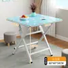 Mesa Dobrável Simples Mesa de Jantar para Casa de Aluguel Mesa de Jantar Portátil para Casa Mesa Redonda Barraca Exterior Mesa Quadrada Pequena