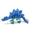 Impresos en 3D Transfronterizos Más Vendidos Esqueleto de Dinosaurio Estegosaurio Articulaciones Deformables Adornos Regalos Hechos a Mano Artesanías Juguetes de Moda Celebridades de Internet