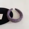 Faixa de Cabeça de Lã de Alta Qualidade para Outono e Inverno, com Aba Larga, Feminina e Versátil, Faixa de Cabeça Alta para Sair, Grampo de Cabelo