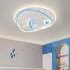 Luminária de Teto para Quarto Infantil Lua Criativa Luminária de Teto para Quarto Espectro Completo Proteção para os Olhos Desenho Animado Luminárias para Quarto Infantil