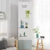Funda de aire acondicionado vertical de cobertura total, a prueba de polvo y resistente al sol, funda de tela elástica con estampado de plantas verdes, para protección de aire acondicionado de gabinete de sala de estar en casa