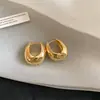 Pendientes de Hebilla con Colgante de Gota de Agua Metálicos Brillantes Estilo Nuevo Europeo y Americano Pendientes de Moda para el Trabajo de Lujo Ligero Sensación de Alta Gama Accesorios de Pendientes Versátiles para Mujer