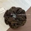 Moda Retro de Principios de Otoño Cuatro Capas Estampado de Leopardo Satín Lazo Grande para el Pelo Tipo Intestino Sensación de Alta Gama Flor para Moño Lazo para Cola de Caballo Accesorios para el Cabello