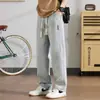 Pantalones vaqueros finos de verano 2023 para hombre, marca de moda, estilo americano, holgados, rectos, informales, de pierna ancha y largos
