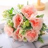 Flores Artificiais, Flores Falsas, Decorações de Casamento e Casa, Flores Falsas, Flores de Plástico, Flores de Seda, Flores Artificiais, Camélia Sonhadora Atacado