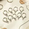 Fecho de lagosta de metal DIY acessório de moda ferragem argola de mola chaveiro pingente de colar fecho de ponta