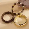Pulsera Cuadrada de Resina con Degradado Transfronterizo Europea y Americana, Lujo Ligero, Sensación de Alta Gama, Joyería Moderna y Versátil con un Diseño Único