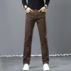 Nuevos Jeans para Hombre de Marca Extranjera de Comercio Otoño e Invierno, Pantalones Casuales de Algodón de Pierna Recta Floja de Cintura Alta, Tendencia