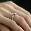 Nuevo Estilo Chino Estilo Nacional Color Esmalte Imitación Ágata Rojo Sur Sutra del Corazón Anillo de Palillo Francés Estilo Antiguo Diseño Dorado Sentido del Diseño Anillo Transferencia